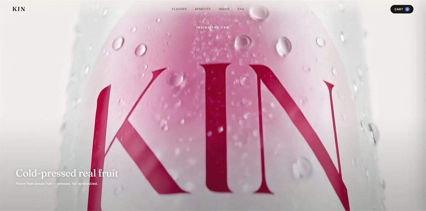 KIN — מיתוג משקה פירות בעיצוב פיקסליו