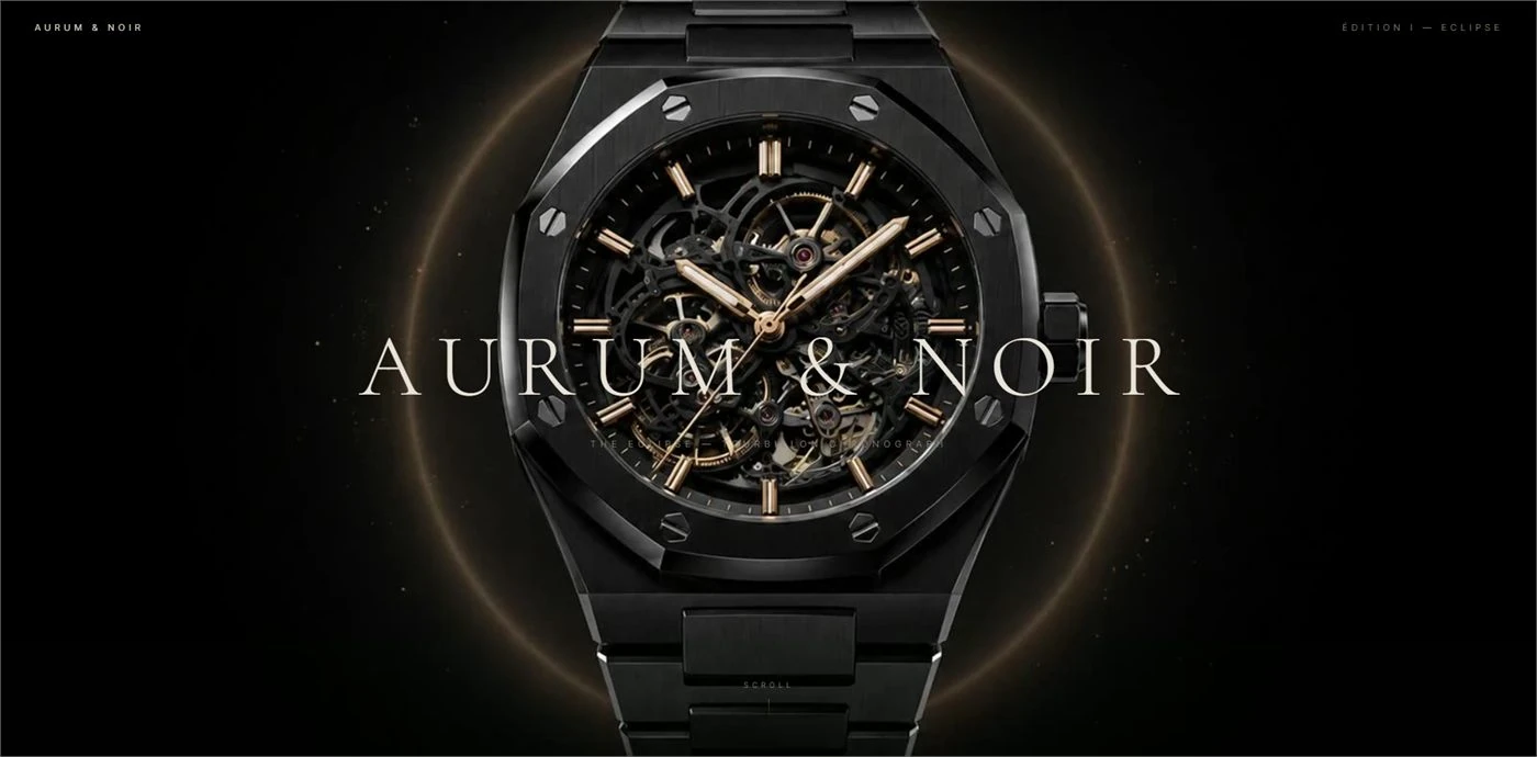 AURUM & NOIR — סרט מוצר לשעון יוקרה מבית פיקסליו
